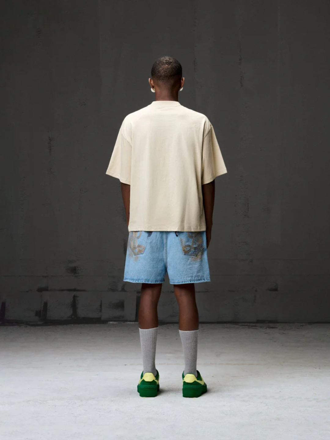 Beige Boxy Fit tee