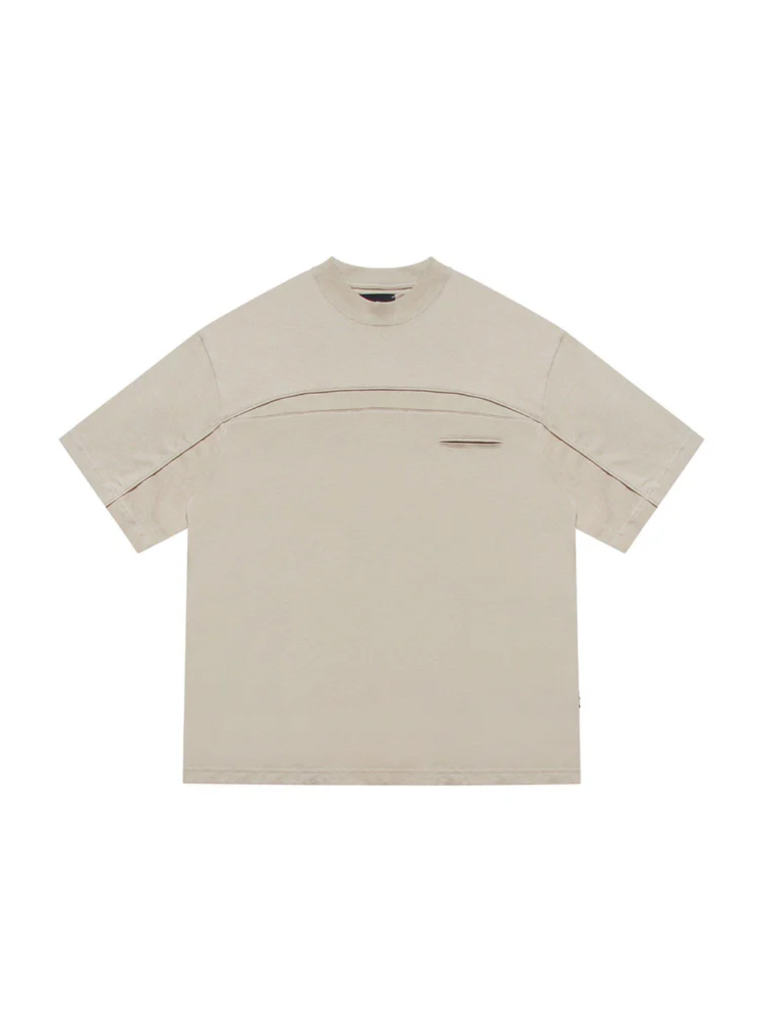 Beige Boxy Fit tee