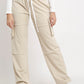 Beige Utility Cargo Pants