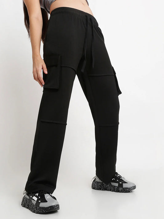 Black Utility Cargo Pants