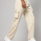 Beige Utility Cargo Pants
