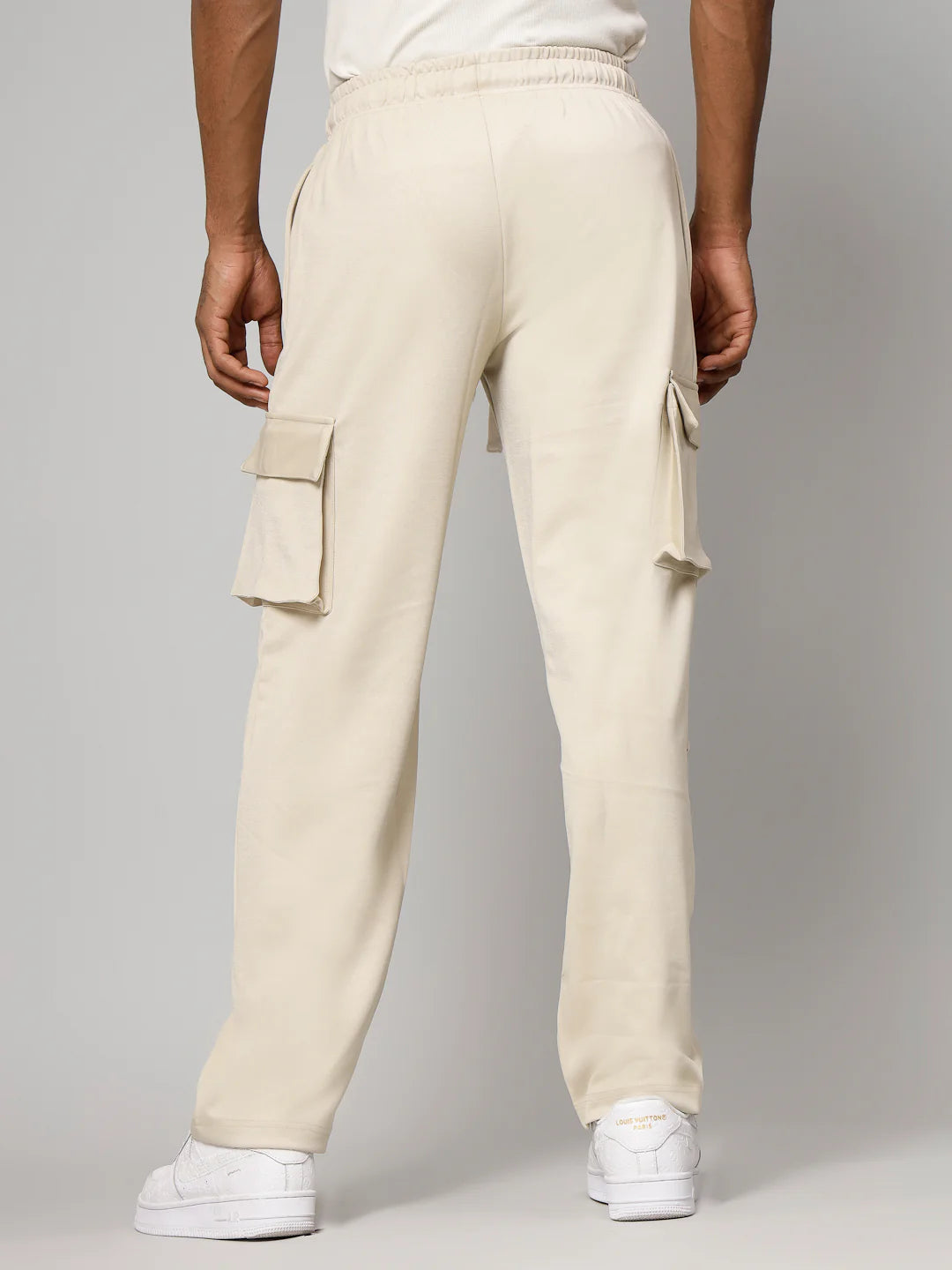 Beige Utility Cargo Pants