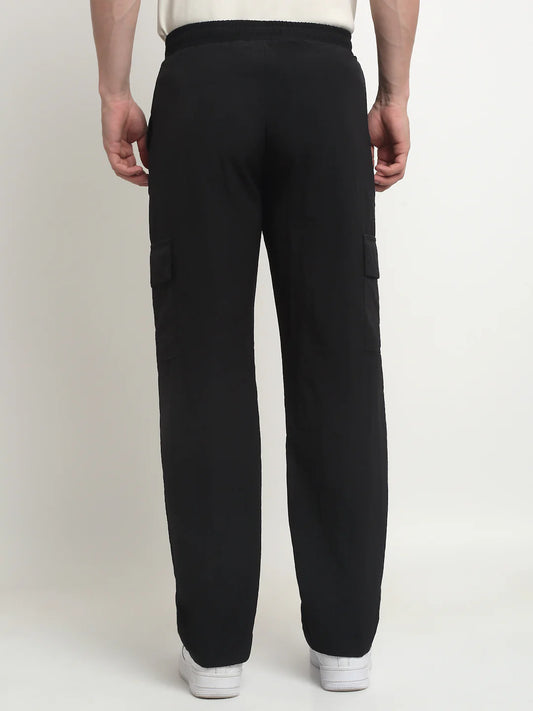 BLACK TECHNICAL CARPENTER CARGO PANTS